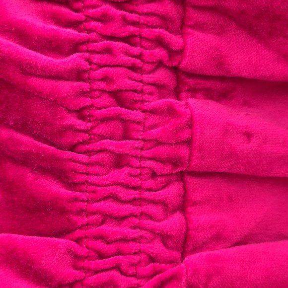 Tea Collection Kids Hot Pink Formal/ Casual Velvet Dress. - Picture 6 of 10